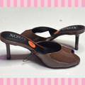 Brown Patent Mules